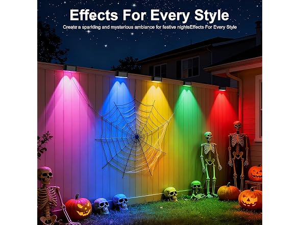 KIALUSH 16 Lights Smart Fence Lights