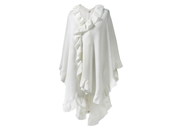 Ivory Ruffle Ruana