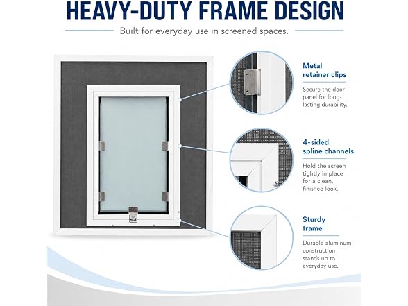 Screen Cat & Dog Doors | Single Flap | Under