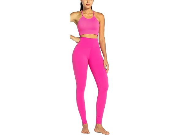 Sunzel Womens Leggings 28in S Hot Pink