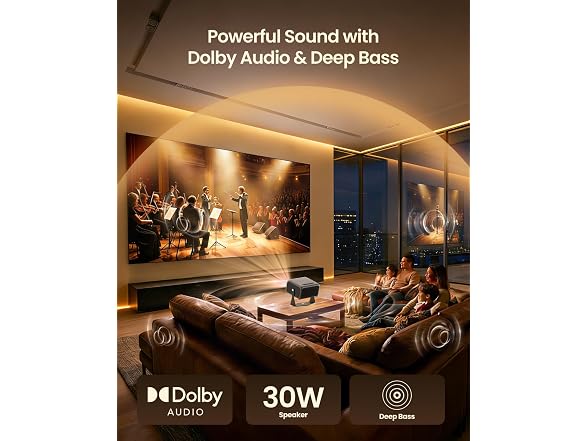 4K Smart Projector with Wifi and Bluetooth