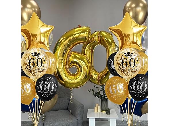 60th Happy Birthday Decorations
