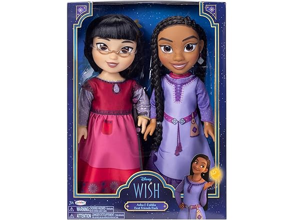 Disney's Wish Asha & Dahlia Dolls Best Friends Pack