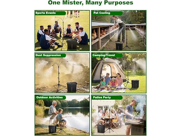 Ausic Portable Misting System with Stand