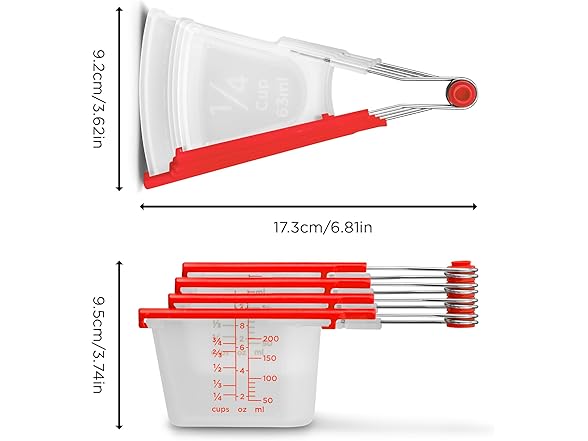 Dreamfarm Levups Self-Levelling Measuring Cup