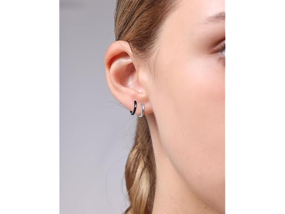 KRKC&CO NS610131 Hoop earrings men