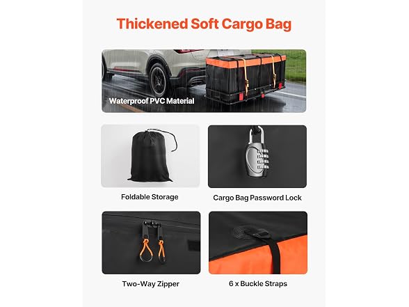 60" x 24" x 6", Hitch Cargo Carrier