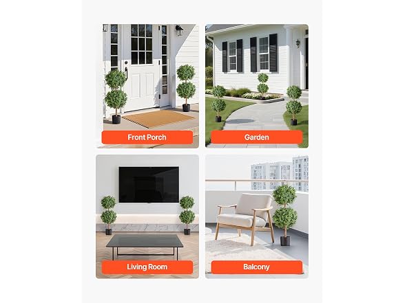 VEVOR Artificial Boxwood Topiary Tree