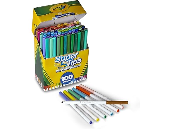 Crayola Super Tips Marker Set (100ct)
