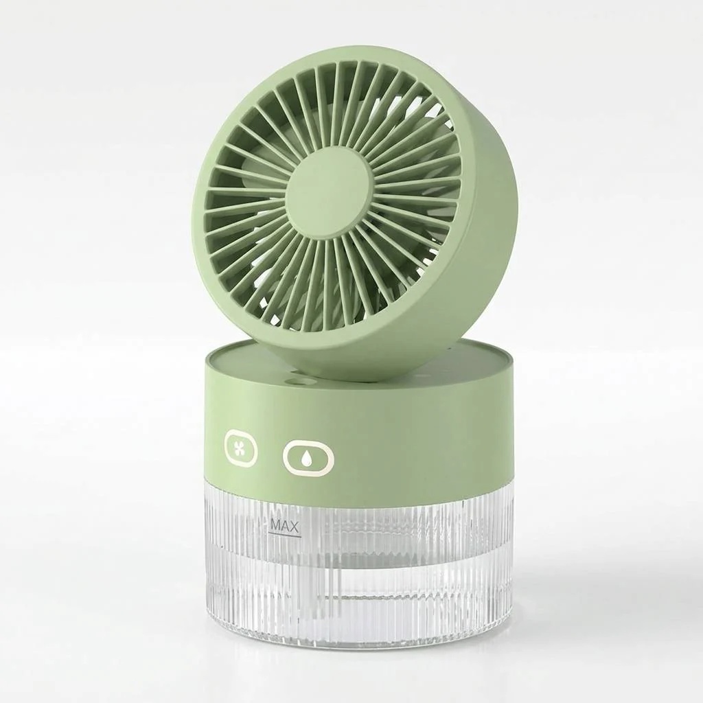 Mist Cooling Fan Compact Desktop Fan - Gallery 9