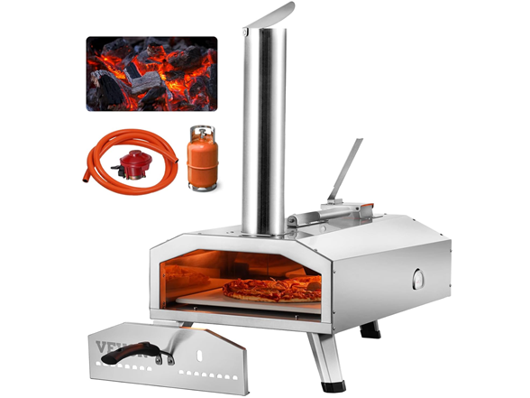 VEVOR Dual Fuel Pizza Open