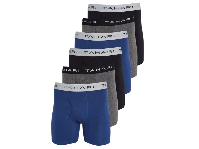 Tahari Men's Boxer Brief 6-Pack - Premium Comfort Cotton