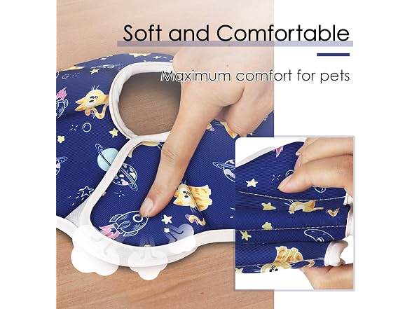 Soft Recovery Adjustable Cat Cone fits Diffe