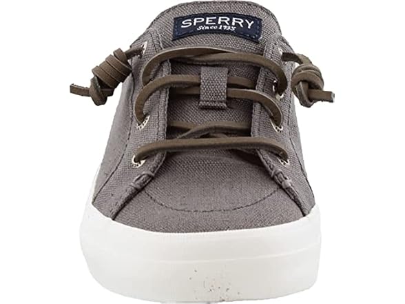  Sperry Crest Vibe Mule Canvas Grey 7.5