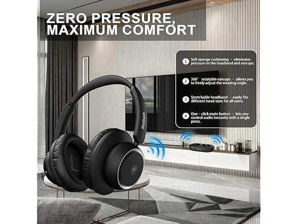 Mutbam Wireless TV Headphone