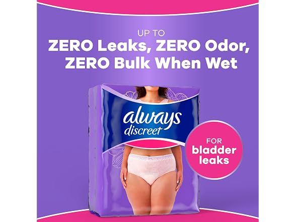 Always Discreet | Adult Diapers for 64ct