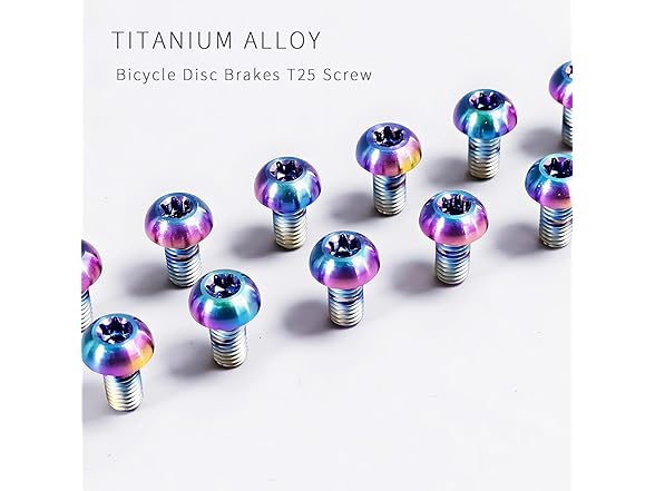 Bike Disc Brake Rotor Bolts M5x10 12pc