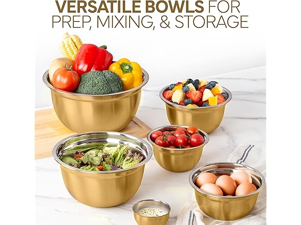 COOK WITH COLOR 18Pc Mixing Bowl Set