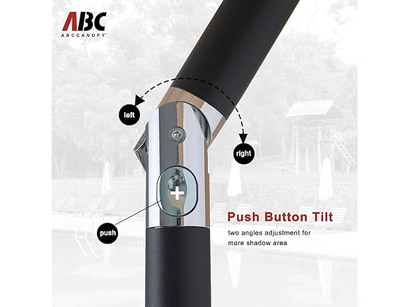 Canarm ABCCANOPY Patio Umbrellas 3-Tiers 11FT