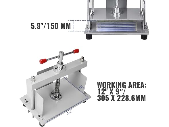VEVOR Book Press Machine 12X9 In for A4