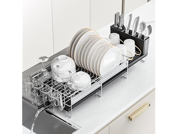 Pantasia Expandable Stainless Dish Rack