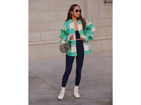 Bandier Women's Green Plaid (M)