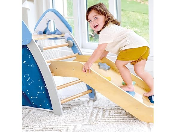 Hape 4-in-1 Climb 'n' Slide Gym Set