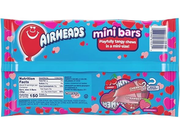 Airheads Valentine's Mini Bars 28ct