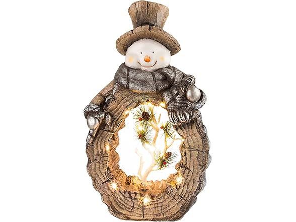 Alpine Corporation 21" H Snowman Statue