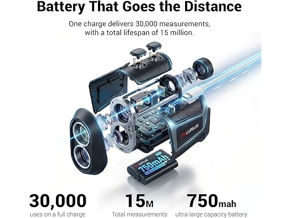White/Black 660 Yards Golf Range Finder