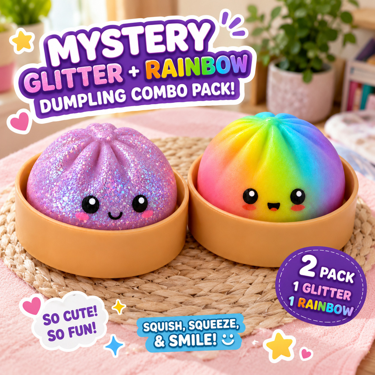 2Pk Squishy Glitter+Rainbow Dump - Gallery 6