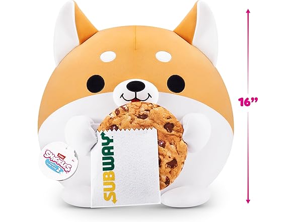 Snackles Series 2 16" Corgi&Subway Cookie