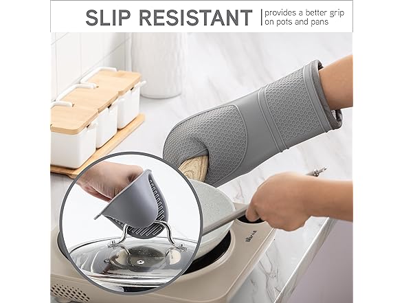 COOK WITH COLOR Silicone Oven Mitts