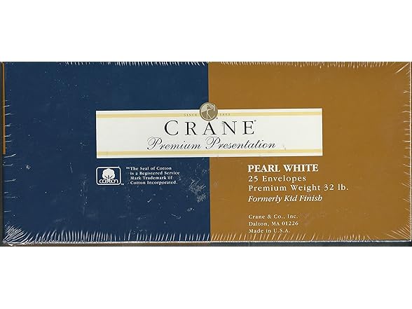 Crane & Co. Pearl White #10 Envelopes