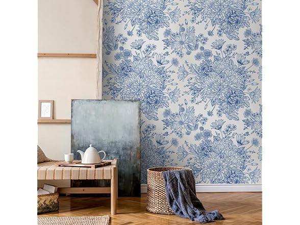 Vinatge Floral Peel and Stick Wallpaper