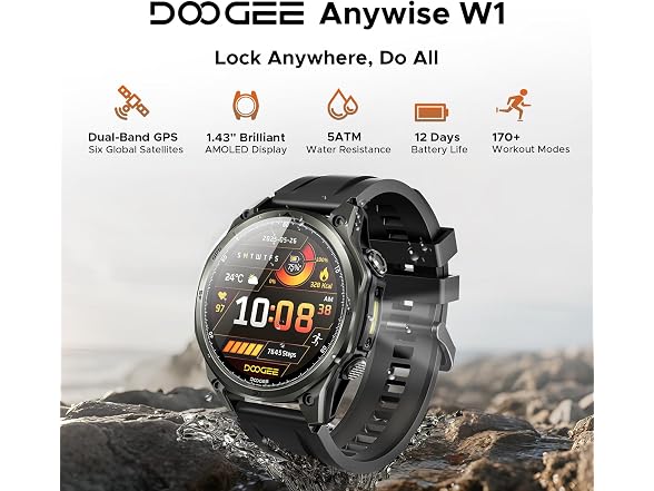 DOOGEEEco Anywise W1 GPS Smart Watches