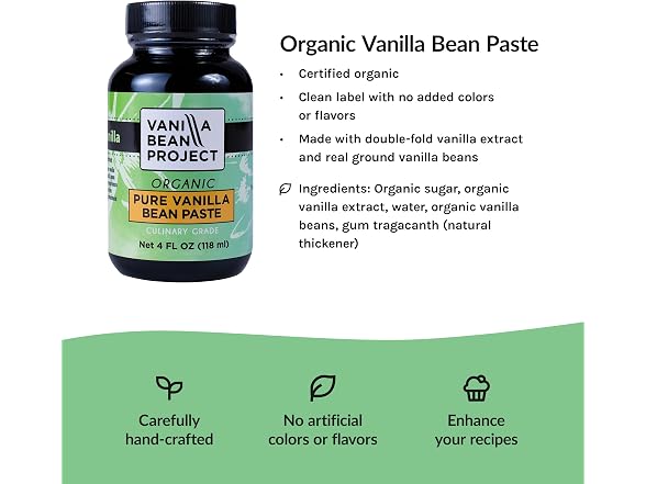 VANILLA BEAN PROJECT Organic Bean