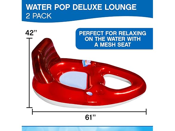 Poolmaster Water Pop Deluxe Pool Float 2-Pack