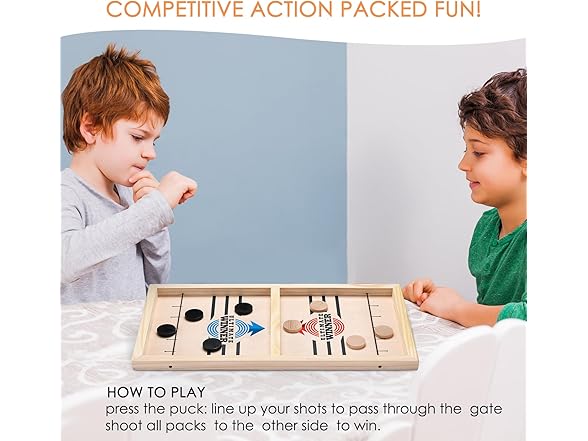 AMFLOWER Fast Sling Puck Game
