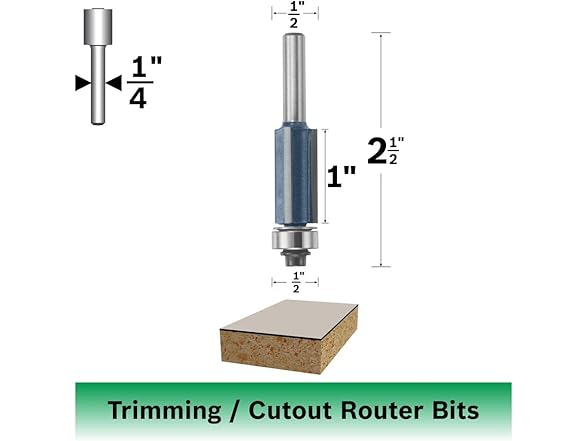 Bosch 1/2 In. x 1 In. Carbide Tipped 3-Flute