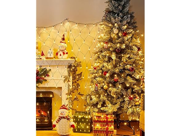 Brightown 2PK 12 x 5FT 360 LED Christmas Net Lights Outdoor Mesh Lights