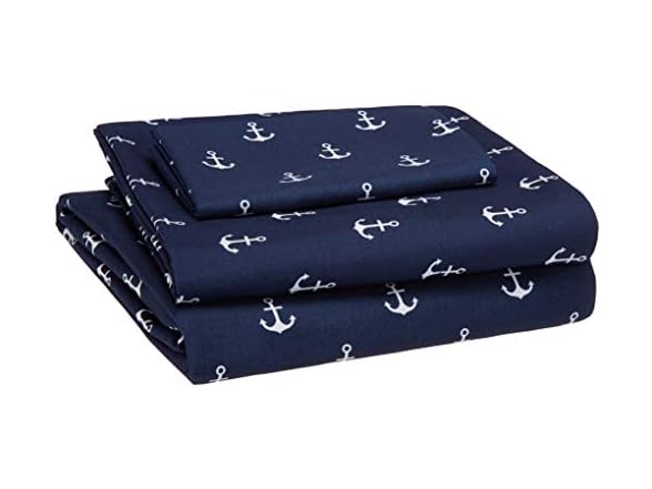 Amazon Basics 3Pc Kid's Anchor Sheet Set