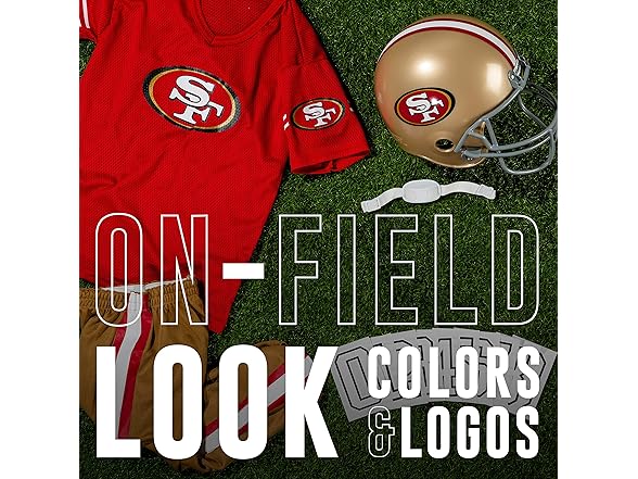 SAN FRANCISCO 49ERS (Youth-Large) Licensed Deluxe Uniform Set