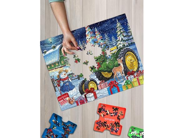 Springbok Festive Farm Surprise 500 Piece Jigsaw Puzzle