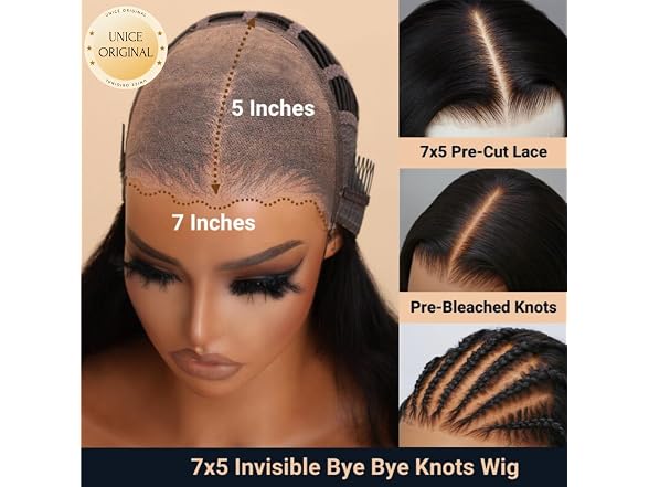UNICE Bye Bye Knots Wig - 7x5 Lace