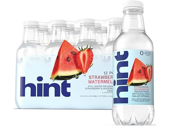 Hint Water Zero Sugar Strawberry Watermelon 12pk