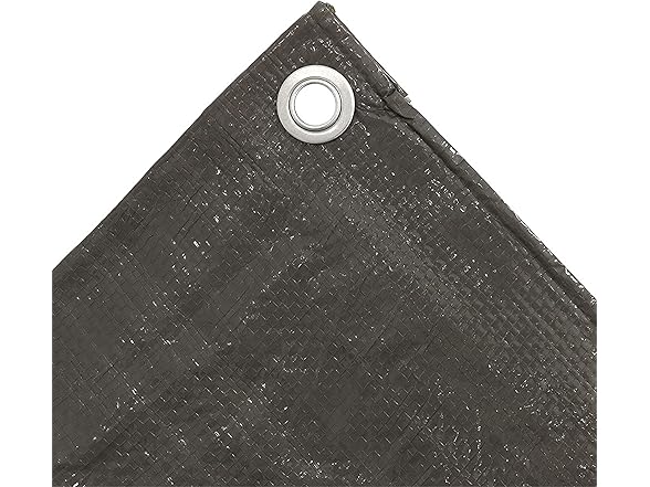 Sunnydaze 9 x 12 Foot Plastic Reversible Tarp, Gray
