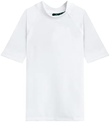 Kanu Surf Little Boys' Toddler Fiji UPF 50+ Sun Protective Rashguard, White, 3T