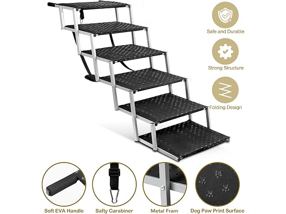 Heeyoo Extra Wide Stairs for Car