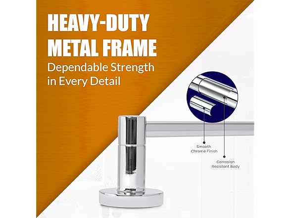HIGHCRAFT 18 Inch Towel Bar, Chrome Finish